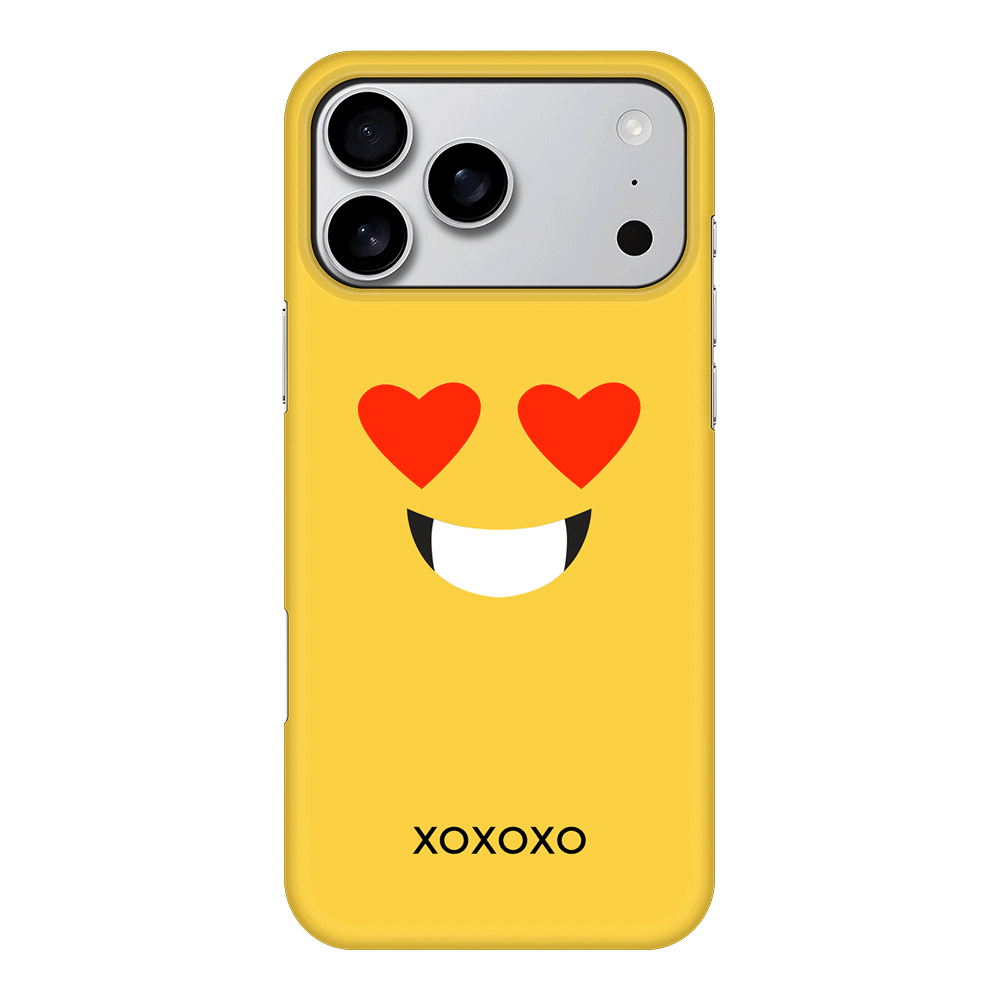 Apple iPhone 17 Pro Max / Snap MagSafe Custom Text Emojis Emoticons Face, Phone Case - Stylizedd.com