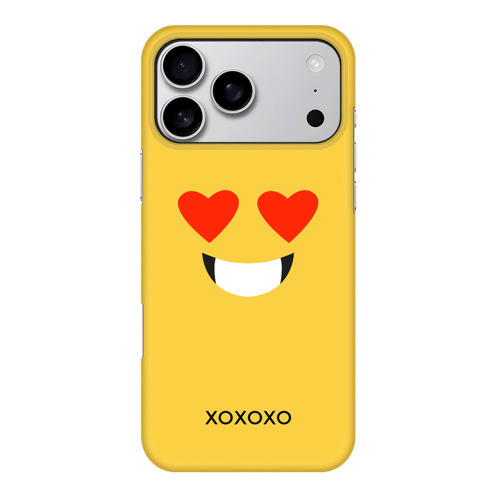 Apple iPhone 17 Pro Max / Snap MagSafe Custom Text Emojis Emoticons Face, Phone Case - Stylizedd.com