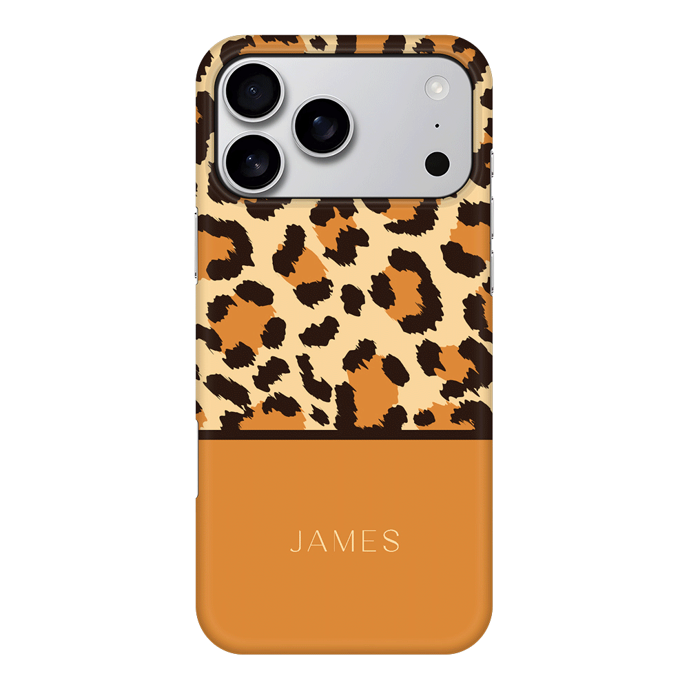 Apple iPhone 17 Pro Max / Snap MagSafe Personalized Text Animal Skin Pattern, Phone Case - Stylizedd.com