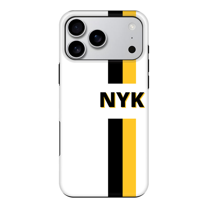 Apple iPhone 17 Pro Max / Tough MagSafe Custom Striped Monogram Phone Case - Stylizedd.com