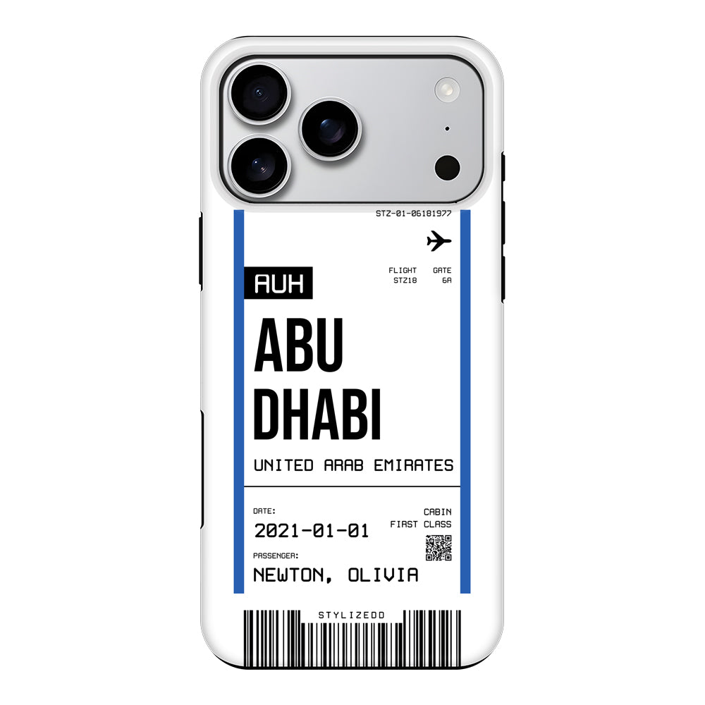 Apple iPhone 17 Pro Max / Tough MagSafe Custom Flight Boarding Pass Ticket Phone Case - Stylizedd.com