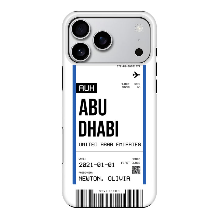 Apple iPhone 17 Pro Max / Tough MagSafe Custom Flight Boarding Pass Ticket Phone Case - Stylizedd.com