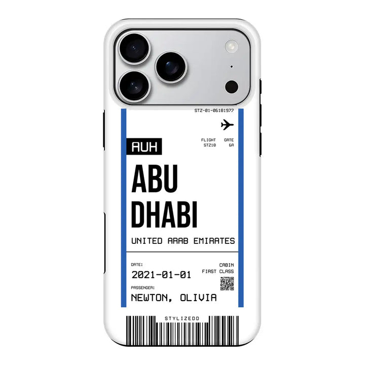 Apple iPhone 17 Pro Max / Tough MagSafe Custom Flight Boarding Pass Ticket Phone Case - Stylizedd.com
