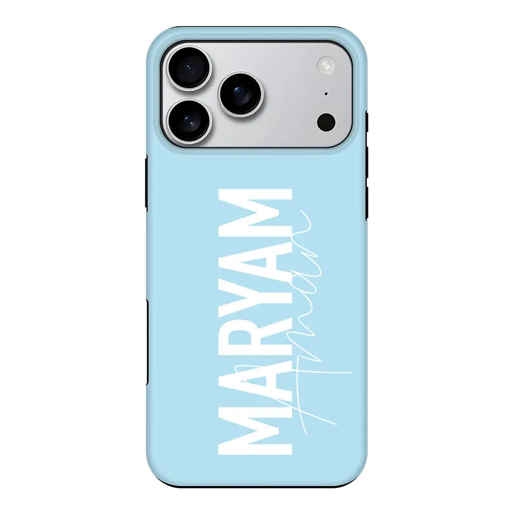 Apple iPhone 17 Pro Max / Tough MagSafe Personalized Name Vertical, Phone Case - Stylizedd.com