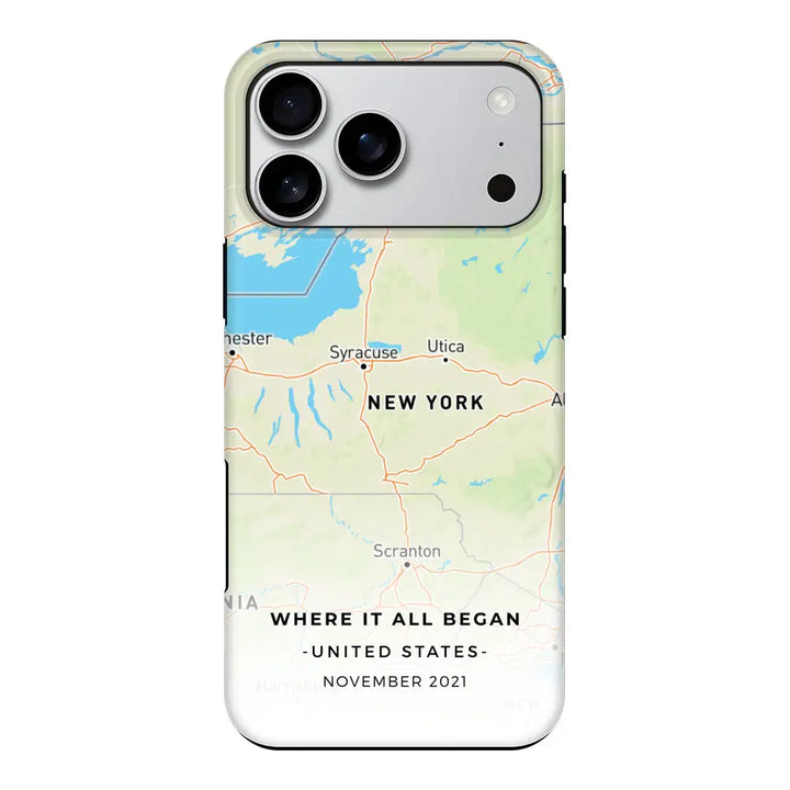 Apple iPhone 17 Pro Max / Tough MagSafe Personalized map, Phone Case - Stylizedd.com