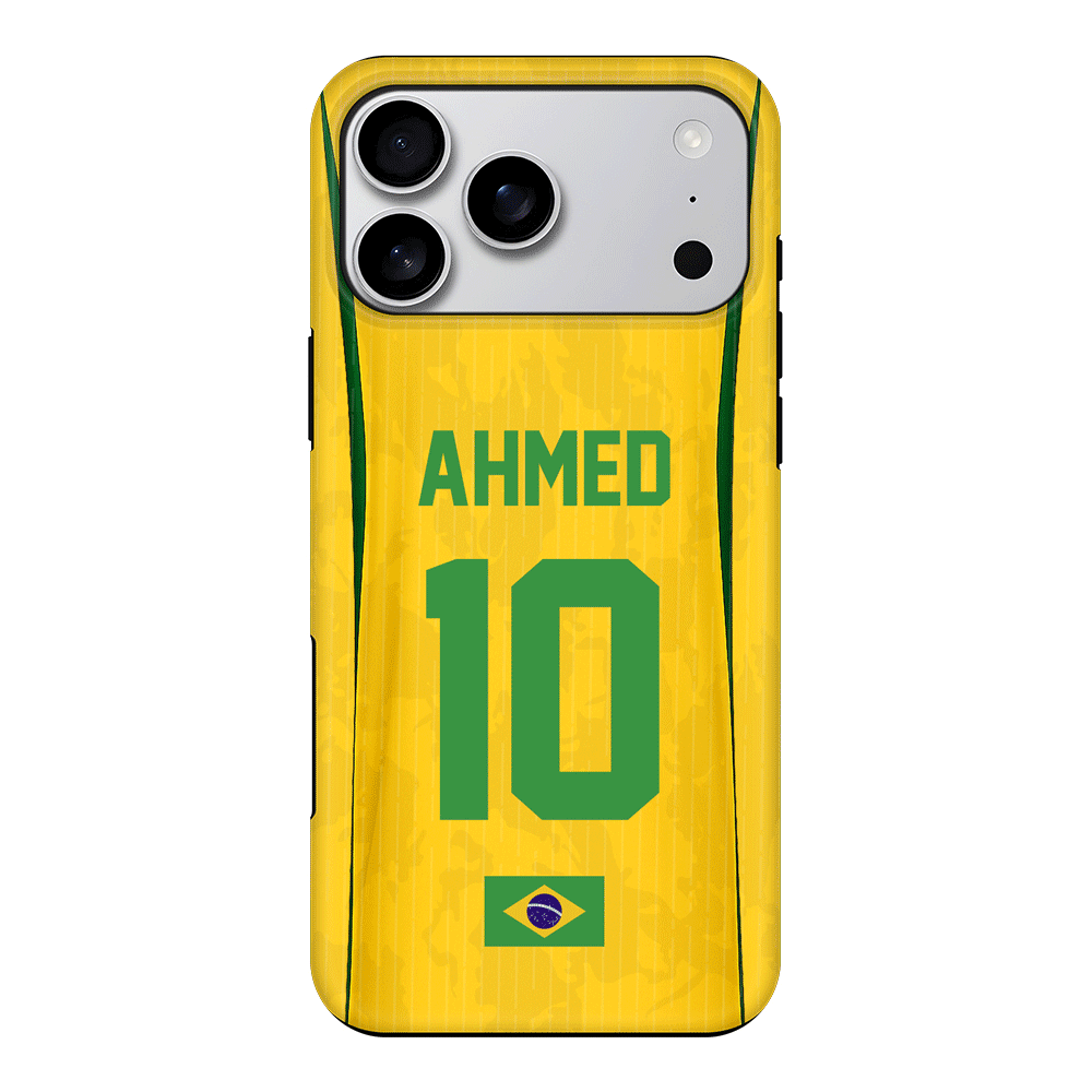 Apple iPhone 17 Pro Max / Tough MagSafe Personalized Football Jersey Phone Case Custom Name & Number - Stylizedd.com