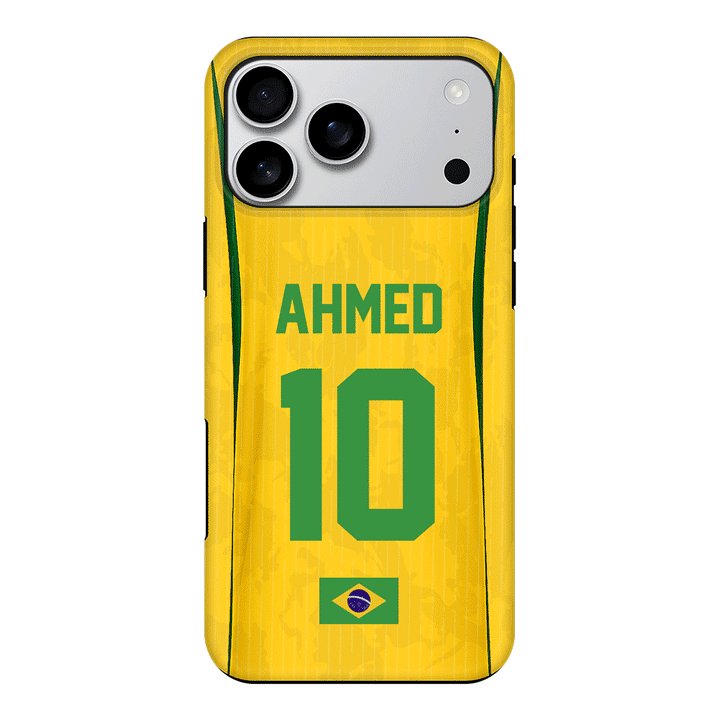 Apple iPhone 17 Pro Max / Tough MagSafe Personalized Football Jersey Phone Case Custom Name & Number - Stylizedd.com