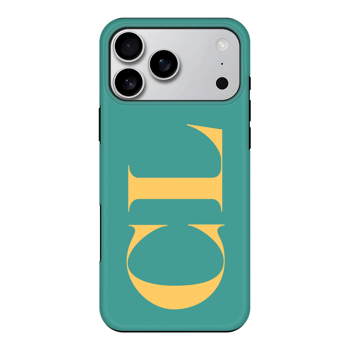Apple iPhone 17 Pro Max / Tough MagSafe Personalized Monogram Large Initial 3D Shadow Text, Phone Case - Stylizedd.com
