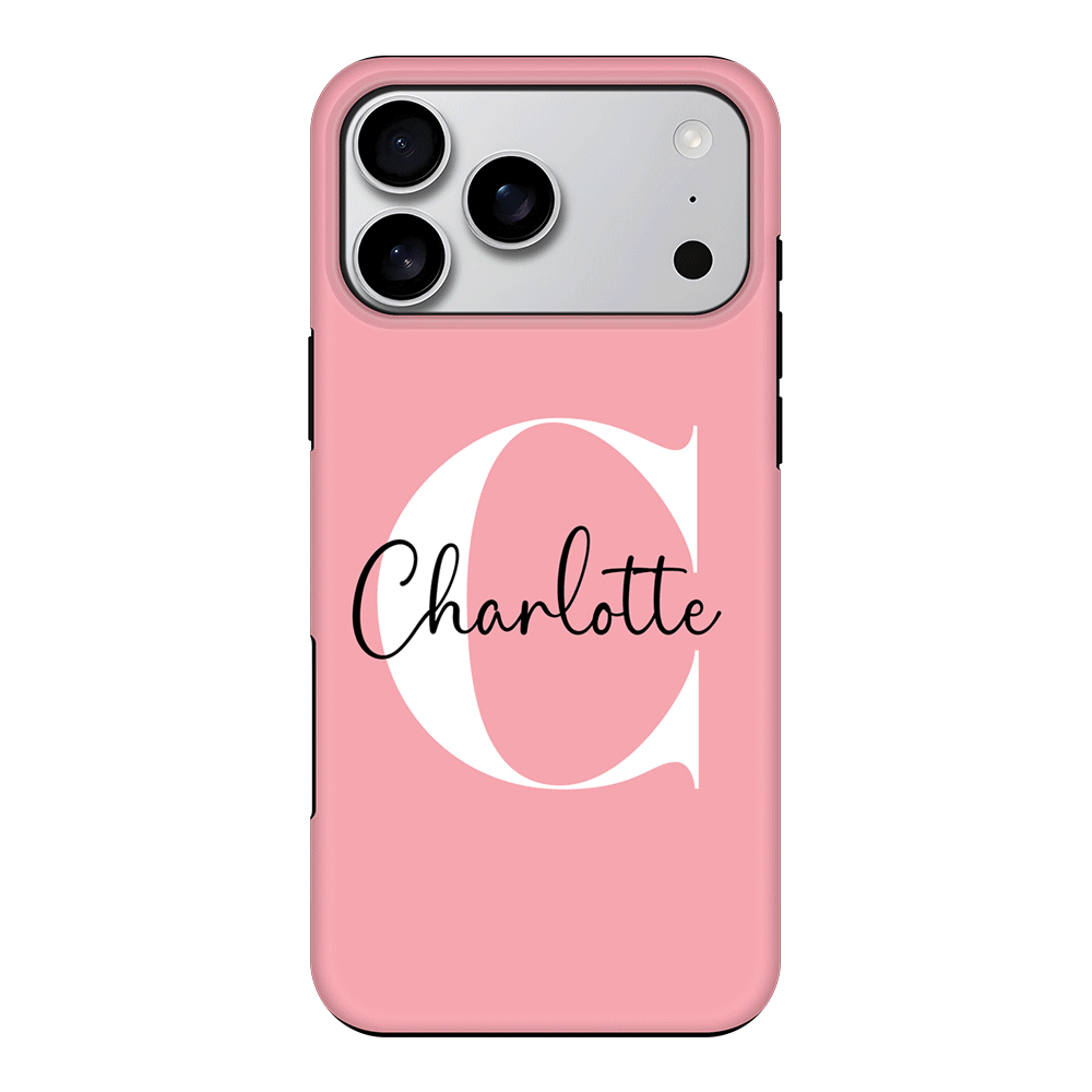 Apple iPhone 17 Pro Max / Tough MagSafe Custom Monogram Large Initial Name & Letter, Phone Case - Stylizedd.com