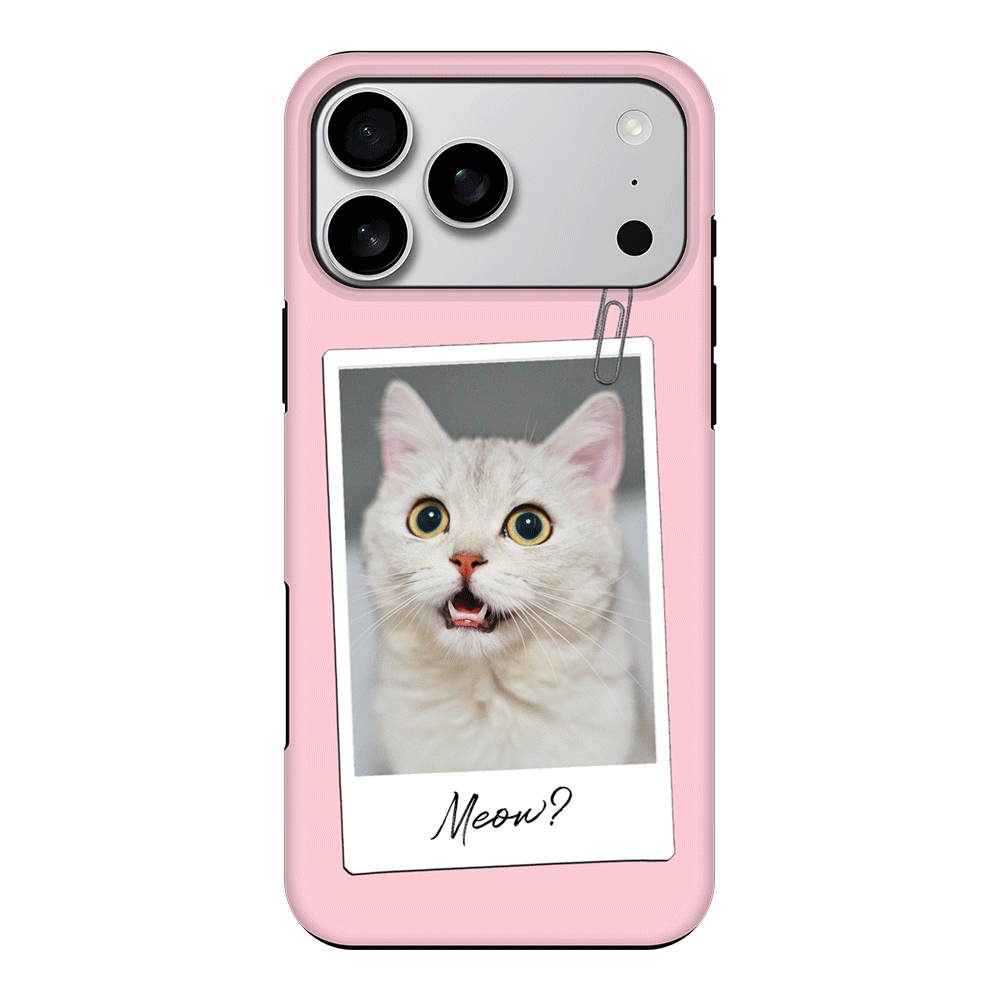 Apple iPhone 17 Pro Max / Tough MagSafe Polaroid Photo Pet Cat, Phone Case - Stylizedd.com