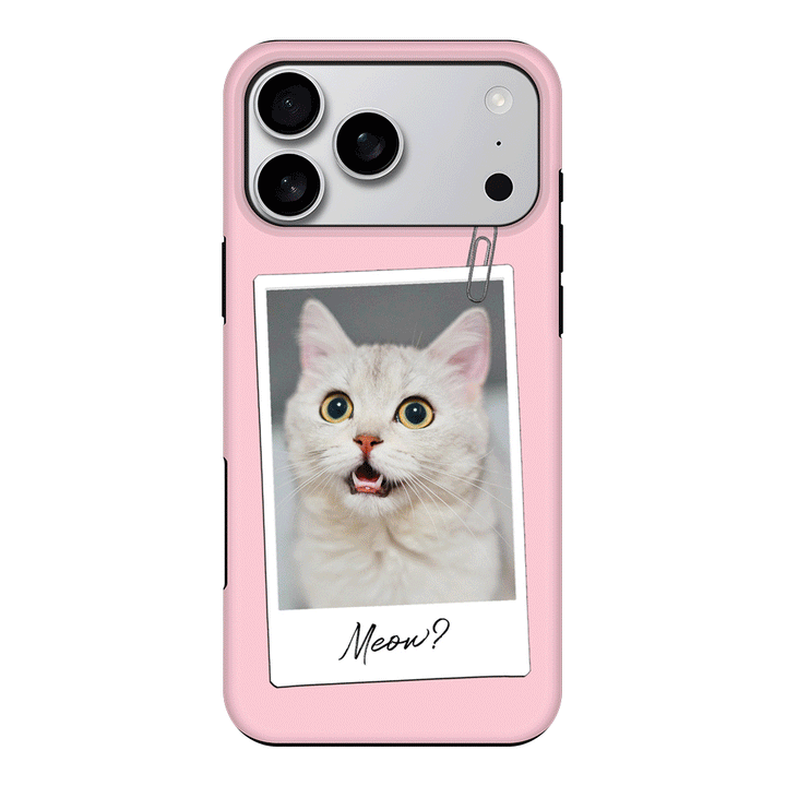 Apple iPhone 17 Pro Max / Tough MagSafe Polaroid Photo Pet Cat, Phone Case - Stylizedd.com