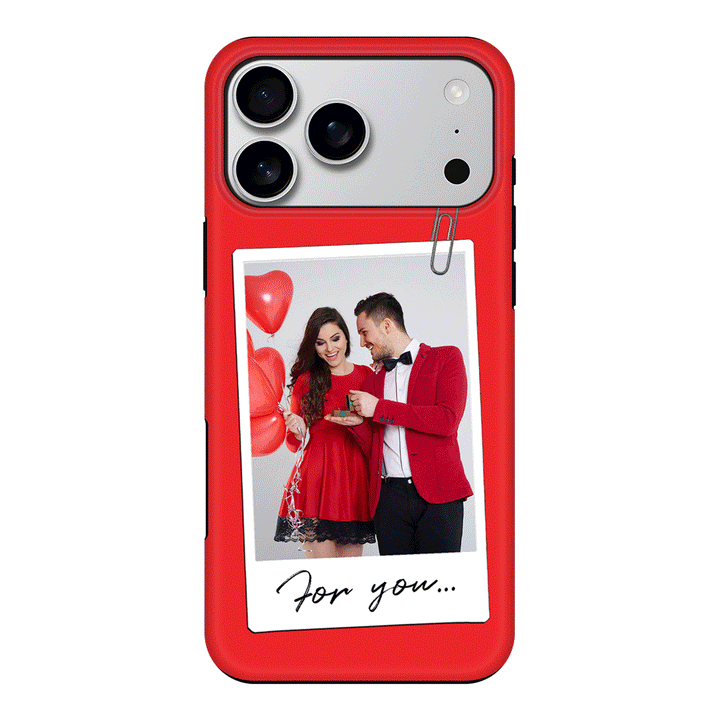 Apple iPhone 17 Pro Max / Tough MagSafe Personalized Polaroid Photo Valentine, Phone Case - Stylizedd.com