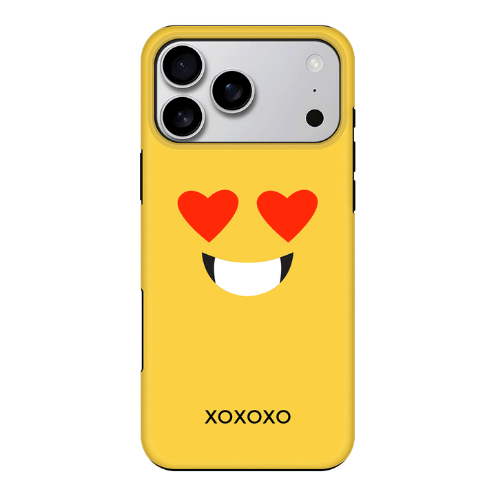 Apple iPhone 17 Pro Max / Tough MagSafe Custom Text Emojis Emoticons Face, Phone Case - Stylizedd.com
