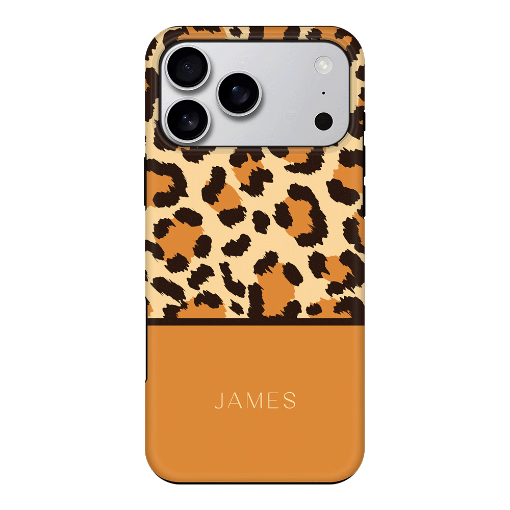 Apple iPhone 17 Pro Max / Tough MagSafe Personalized Text Animal Skin Pattern, Phone Case - Stylizedd.com