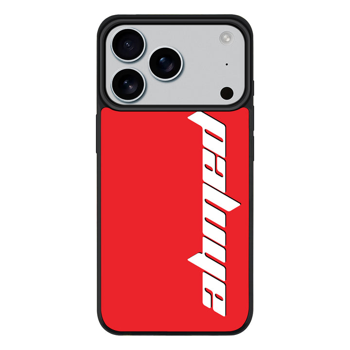 Apple iPhone 17 Pro / Rugged MagSafe Custom Text, Vertical Name Phone Case - Stylizedd.com