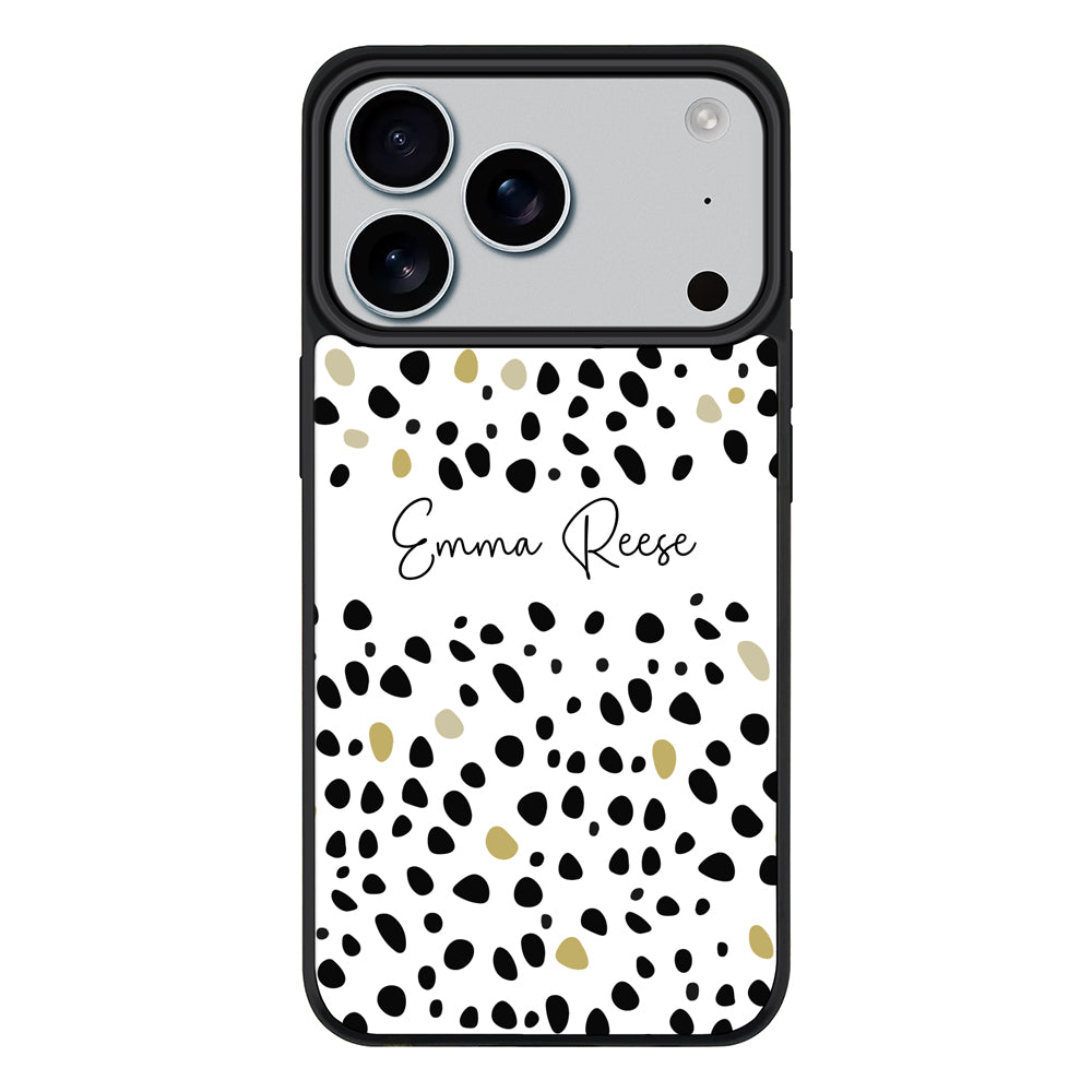 Apple iPhone 17 Pro / Rugged MagSafe Pebble Multi Color Custom Text, My Name Phone Case - Stylizedd.com