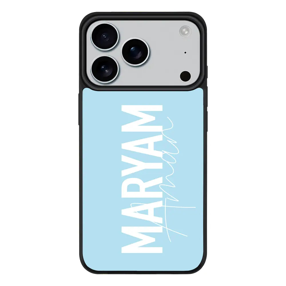 Apple iPhone 17 Pro / Rugged MagSafe Personalized Name Vertical, Phone Case - Stylizedd.com