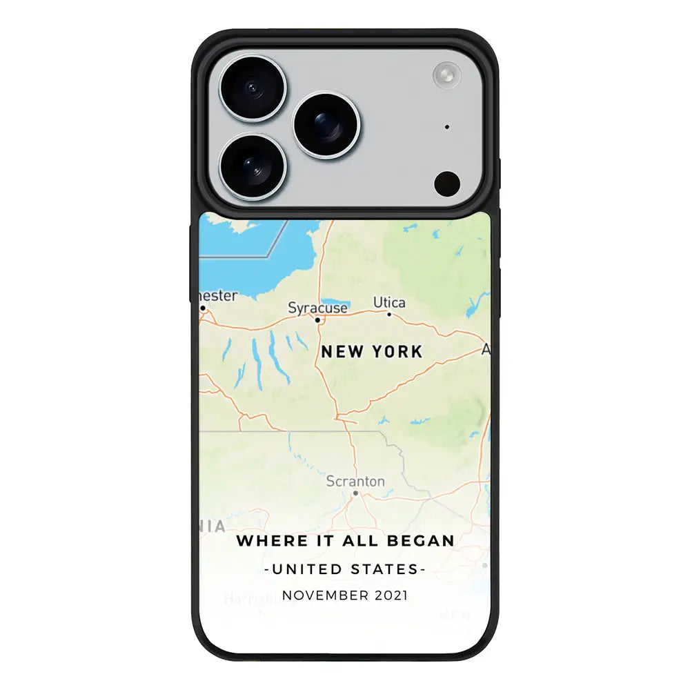 Apple iPhone 17 Pro / Rugged MagSafe Personalized map, Phone Case - Stylizedd.com