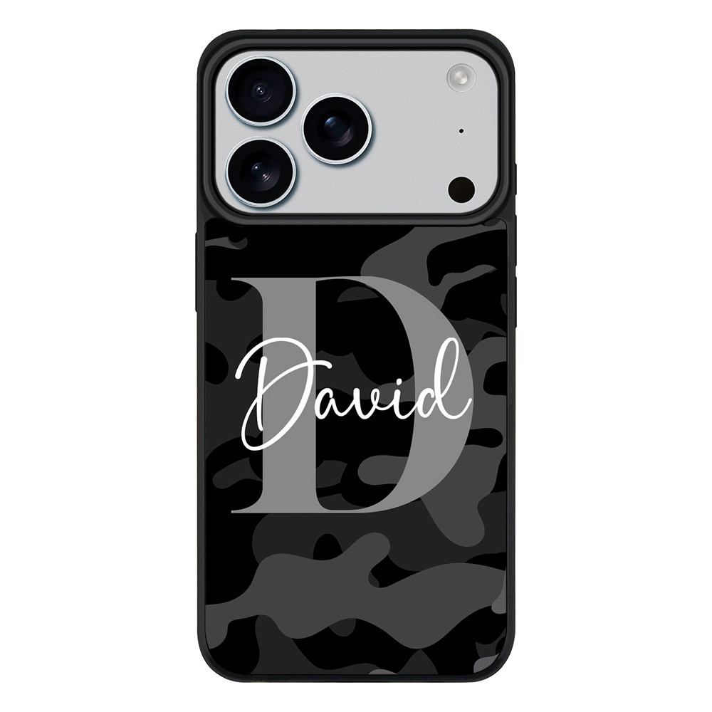 Apple iPhone 17 Pro / Rugged MagSafe Personalized Name Camouflage Military Camo, Phone case - Stylizedd.com
