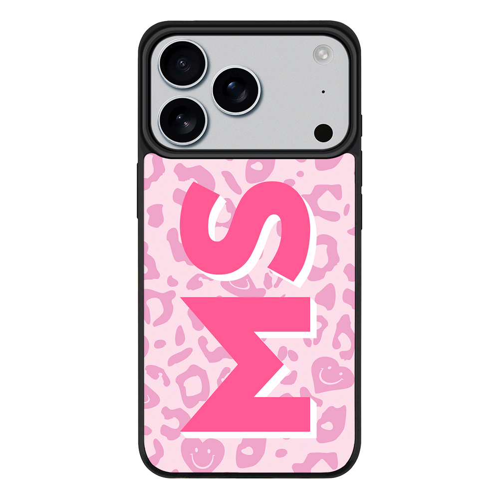 Apple iPhone 17 Pro / Rugged MagSafe Custom Monogram Initial 3D Shadow Text Seamless Pattern, Phone Case - Stylizedd.com