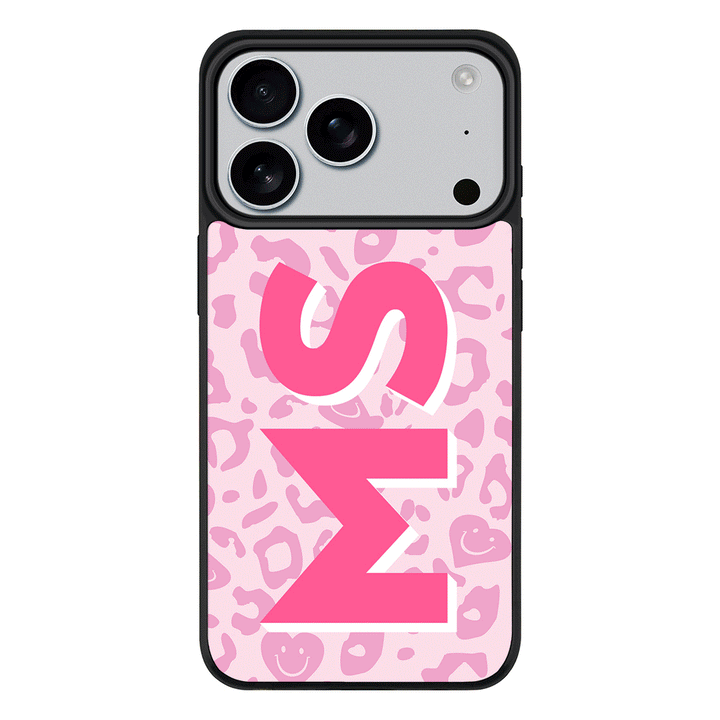 Apple iPhone 17 Pro / Rugged MagSafe Custom Monogram Initial 3D Shadow Text Seamless Pattern, Phone Case - Stylizedd.com