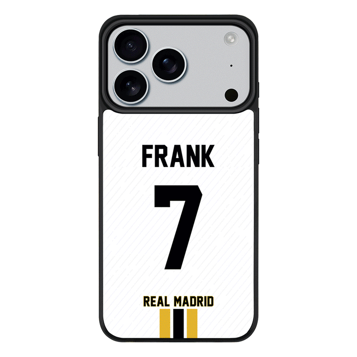 Apple iPhone 17 Pro / Rugged MagSafe Personalized Football Clubs Jersey Phone Case Custom Name & Number - Stylizedd.com