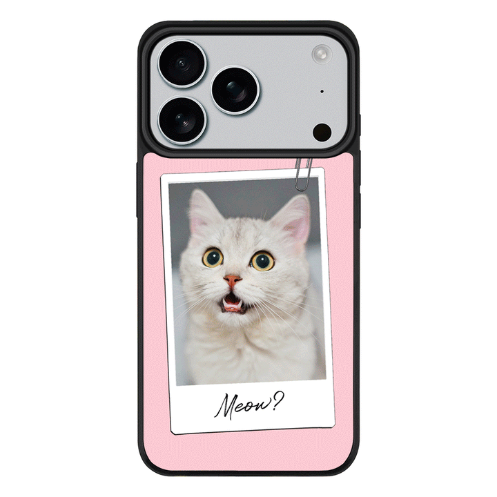 Apple iPhone 17 Pro / Rugged MagSafe Polaroid Photo Pet Cat, Phone Case - Stylizedd.com