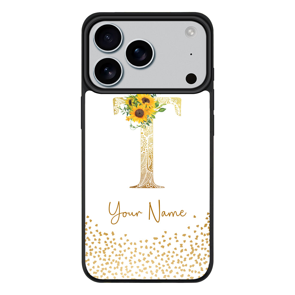 Apple iPhone 17 Pro / Rugged MagSafe Floral Mandala Initial Phone Case - Stylizedd.com