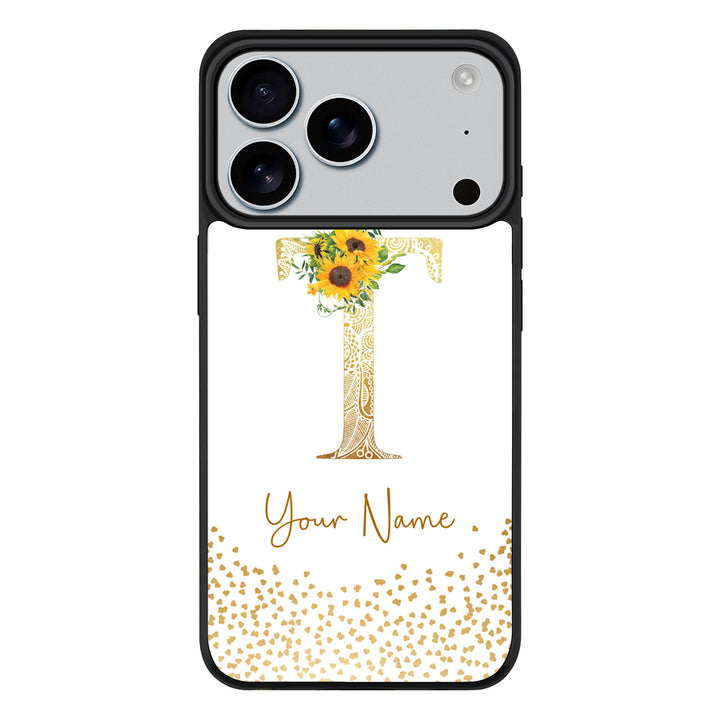 Apple iPhone 17 Pro / Rugged MagSafe Floral Mandala Initial Phone Case - Stylizedd.com