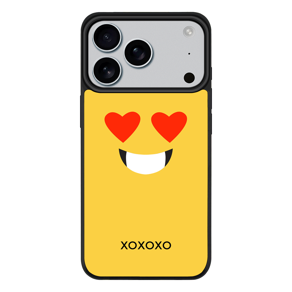 Apple iPhone 17 Pro / Rugged MagSafe Custom Text Emojis Emoticons Face, Phone Case - Stylizedd.com