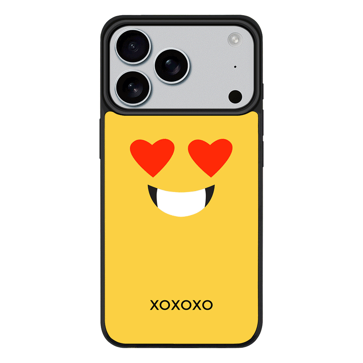 Apple iPhone 17 Pro / Rugged MagSafe Custom Text Emojis Emoticons Face, Phone Case - Stylizedd.com