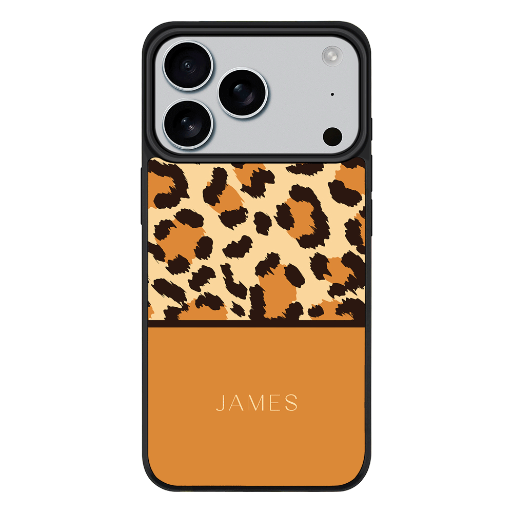 Apple iPhone 17 Pro / Rugged MagSafe Personalized Text Animal Skin Pattern, Phone Case - Stylizedd.com