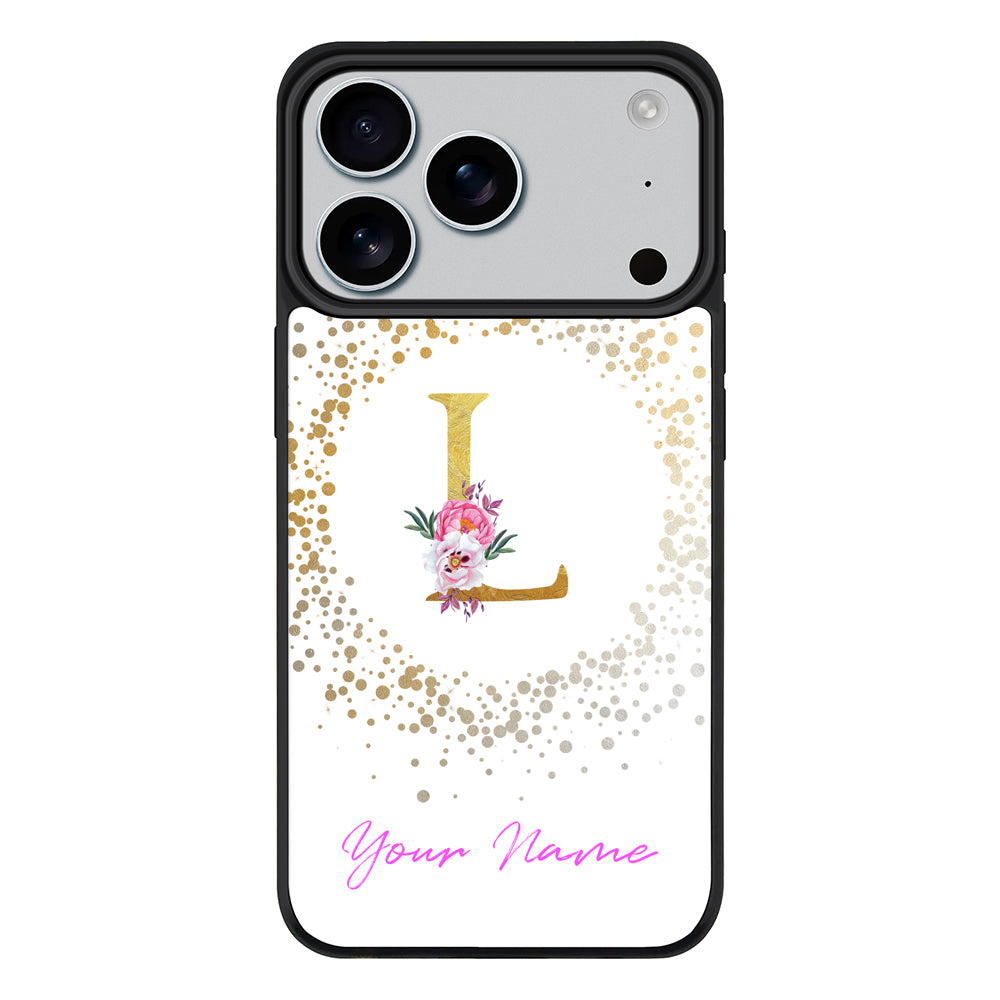 Apple iPhone 17 Pro / Rugged MagSafe Floral Initial Phone Case - Stylizedd.com