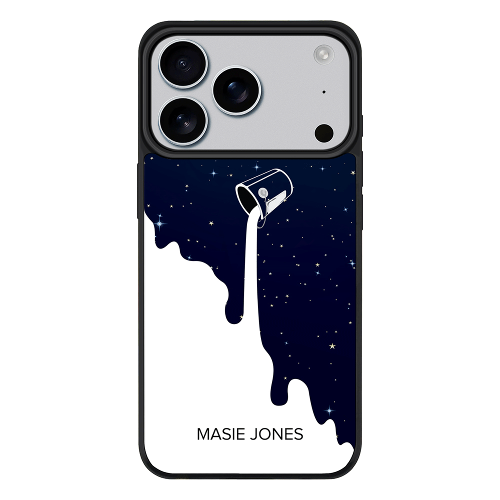 Apple iPhone 17 Pro / Rugged MagSafe Personalized Name Milky Way, Phone Case - Stylizedd.com