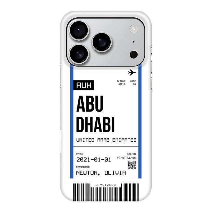 Apple iPhone 17 Pro / Snap MagSafe Custom Flight Boarding Pass Ticket Phone Case - Stylizedd.com