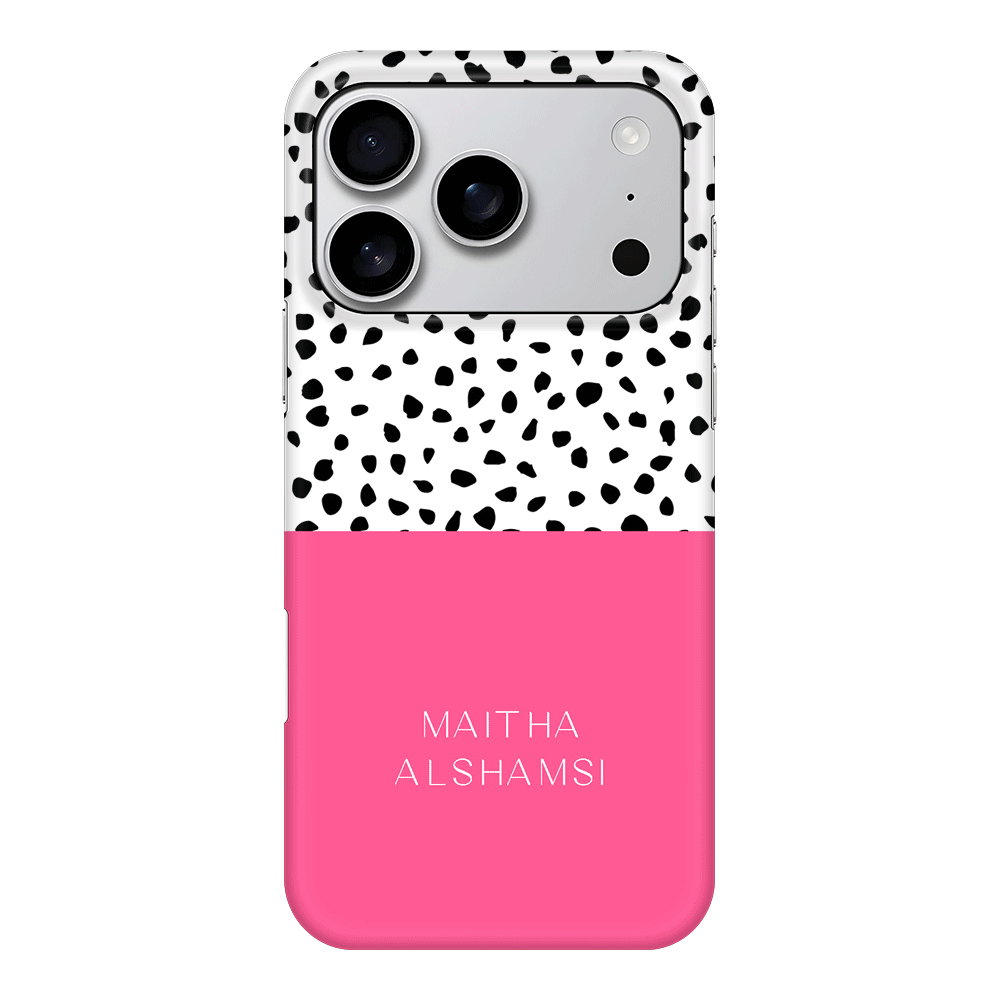 Apple iPhone 17 Pro / Snap MagSafe Personalized Text Colorful Spotted Dotted, Phone Case - Stylizedd.com