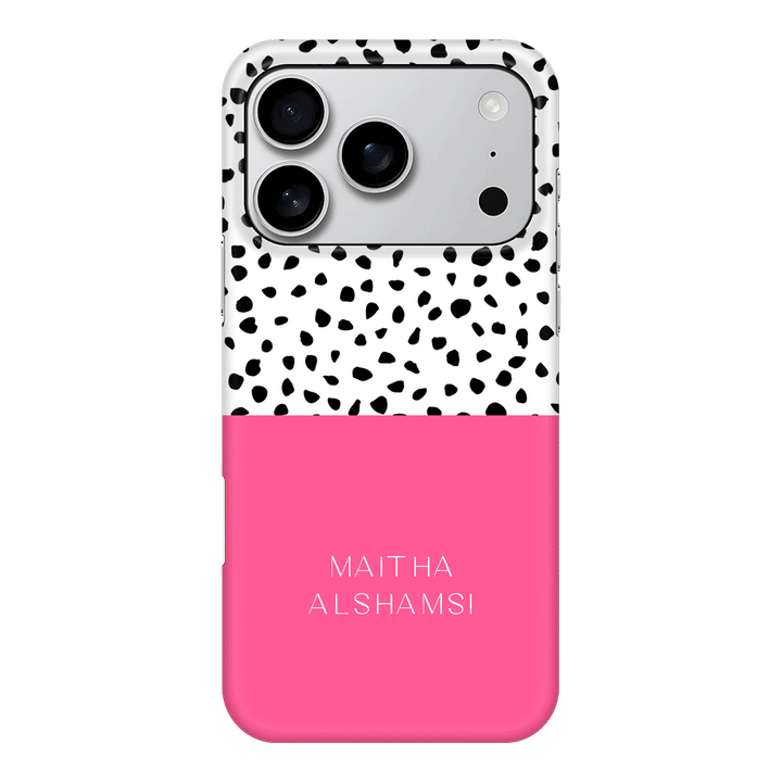 Apple iPhone 17 Pro / Snap MagSafe Personalized Text Colorful Spotted Dotted, Phone Case - Stylizedd.com
