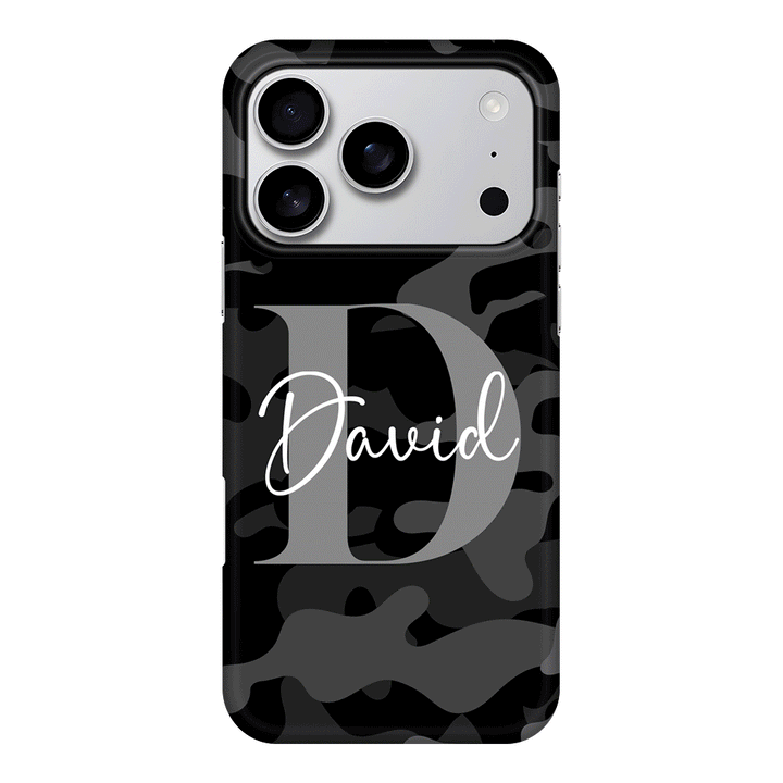 Apple iPhone 17 Pro / Snap MagSafe Personalized Name Camouflage Military Camo, Phone case - Stylizedd.com