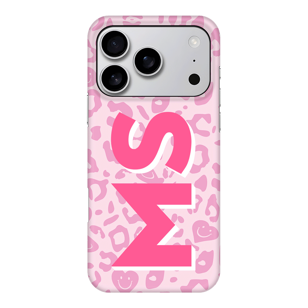 Apple iPhone 17 Pro / Snap MagSafe Custom Monogram Initial 3D Shadow Text Seamless Pattern, Phone Case - Stylizedd.com