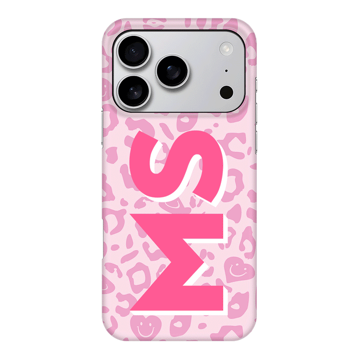 Apple iPhone 17 Pro / Snap MagSafe Custom Monogram Initial 3D Shadow Text Seamless Pattern, Phone Case - Stylizedd.com