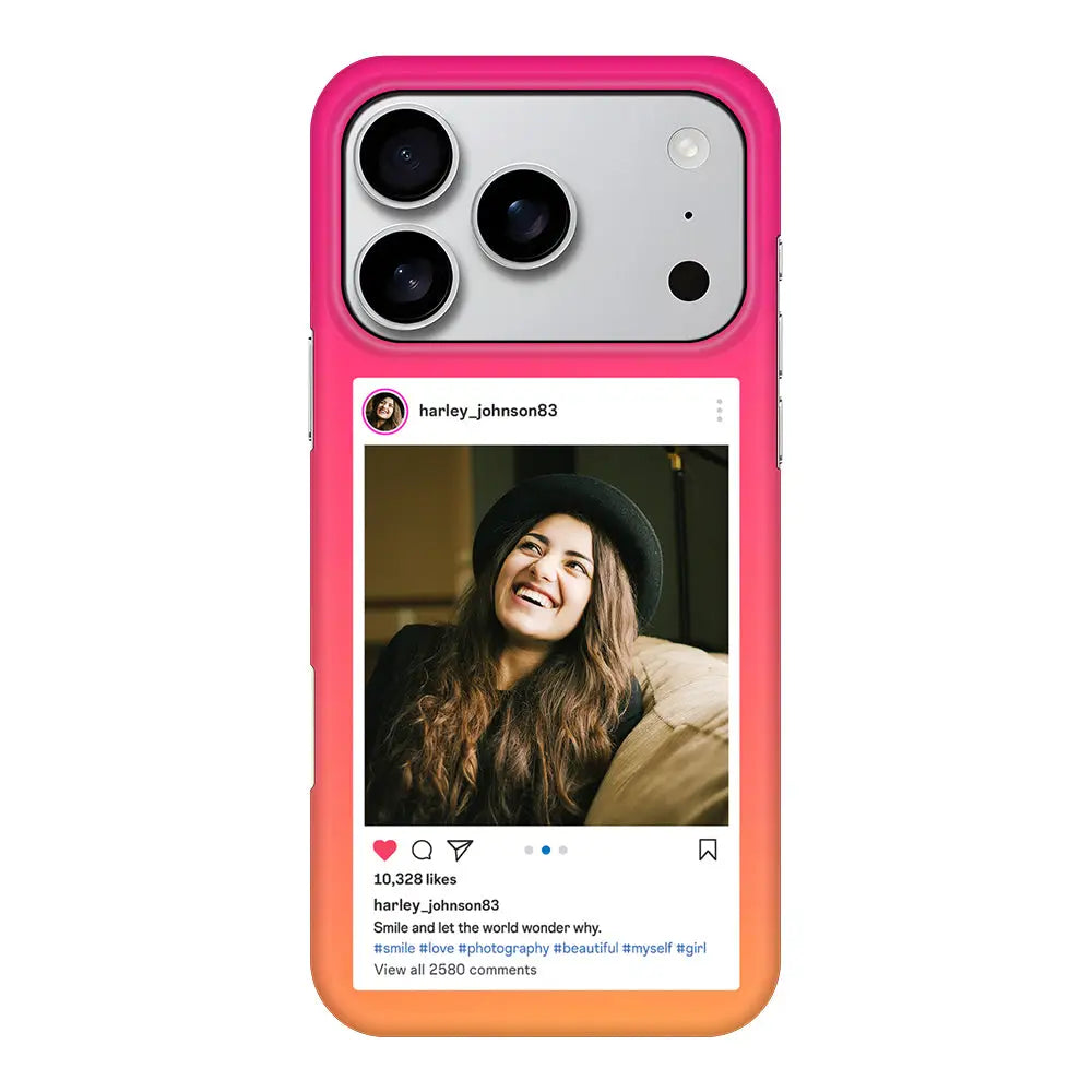 Apple iPhone 17 Pro / Snap MagSafe Custom Photo Instagram Post Template, Phone Case - Stylizedd.com