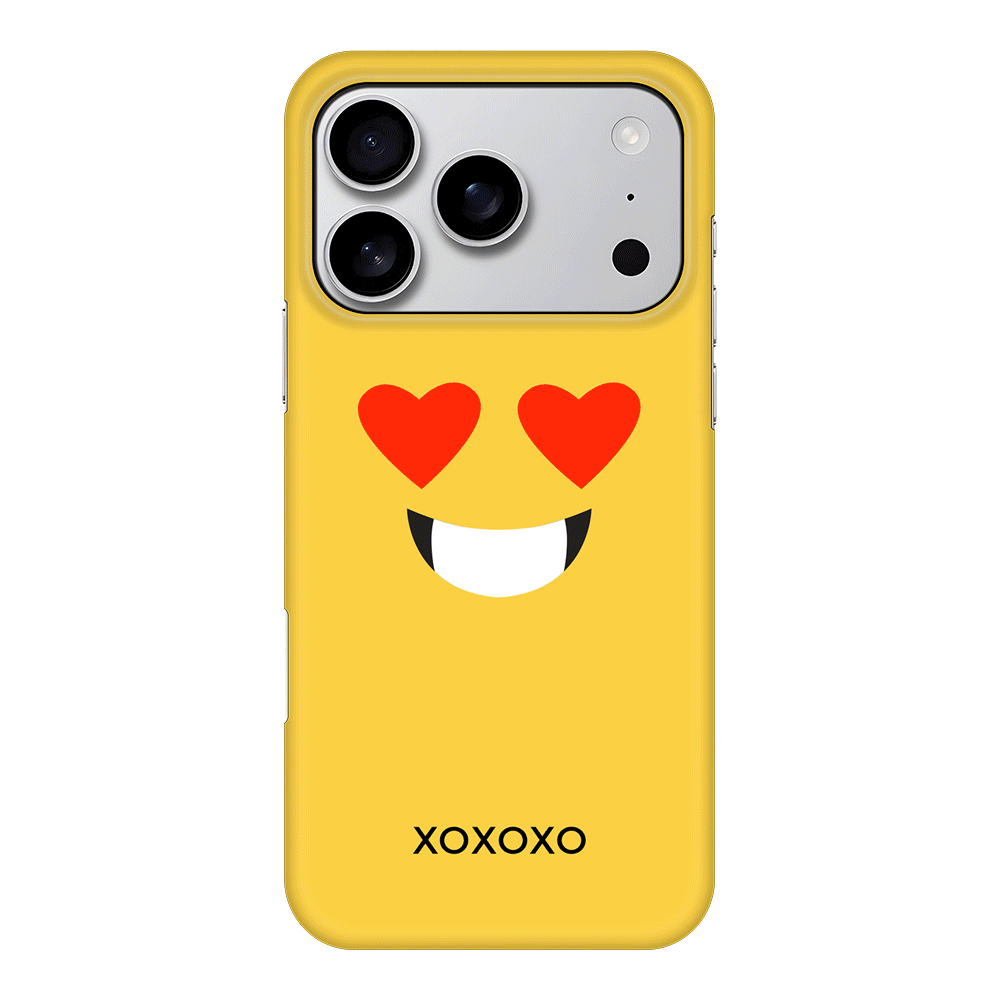 Apple iPhone 17 Pro / Snap MagSafe Custom Text Emojis Emoticons Face, Phone Case - Stylizedd.com