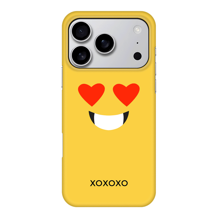 Apple iPhone 17 Pro / Snap MagSafe Custom Text Emojis Emoticons Face, Phone Case - Stylizedd.com