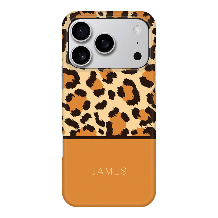 Apple iPhone 17 Pro / Snap MagSafe Personalized Text Animal Skin Pattern, Phone Case - Stylizedd.com