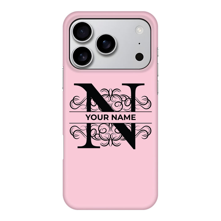 Apple iPhone 17 Pro / Snap MagSafe Split Floral Initial Phone Case - Stylizedd.com