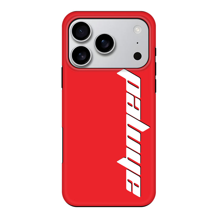 Apple iPhone 17 Pro / Tough MagSafe Custom Text, Vertical Name Phone Case - Stylizedd.com