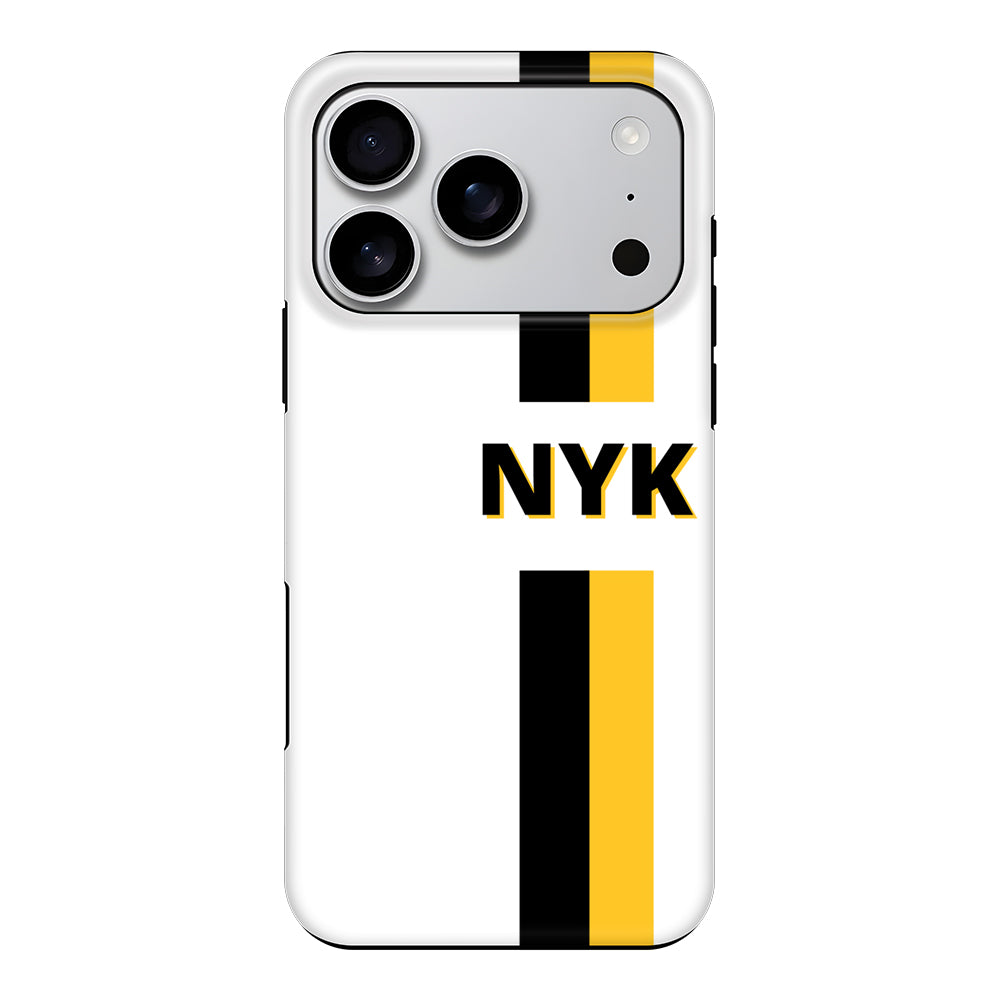 Apple iPhone 17 Pro / Tough MagSafe Custom Striped Monogram Phone Case - Stylizedd.com