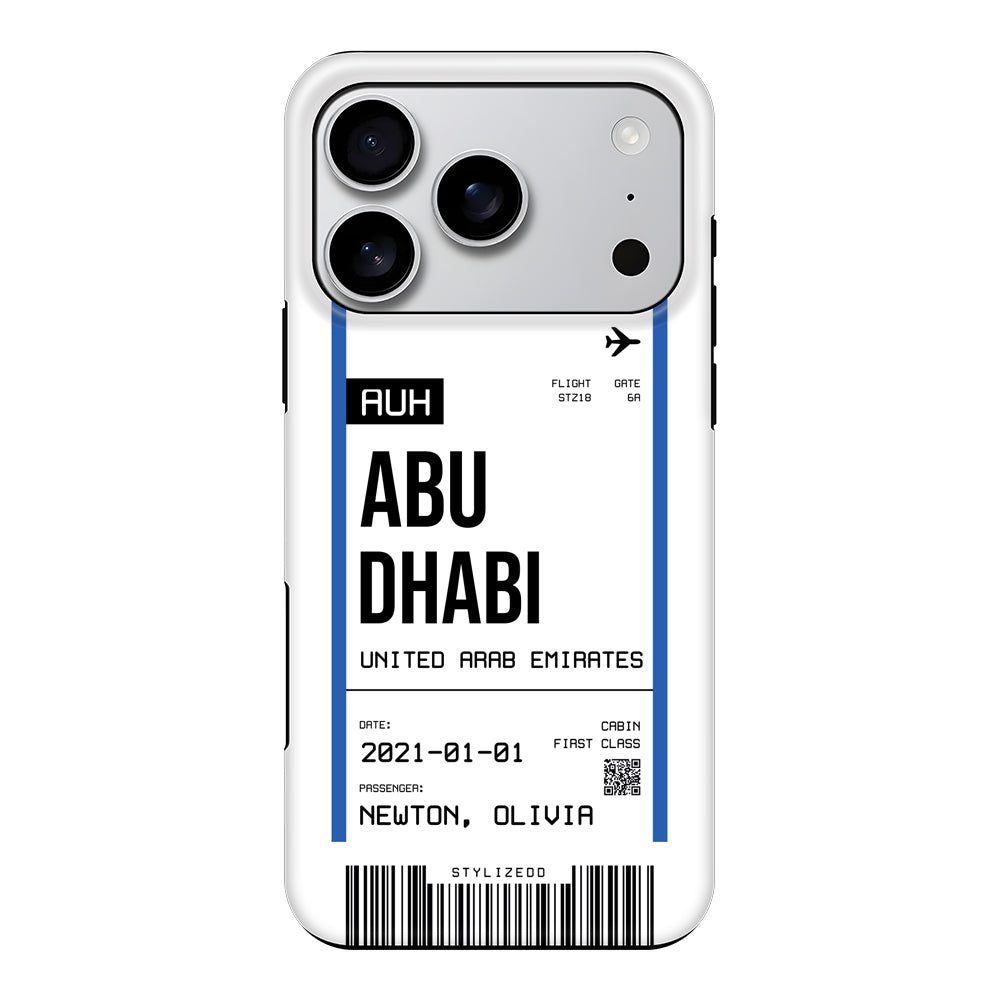 Apple iPhone 17 Pro / Tough MagSafe Custom Flight Boarding Pass Ticket Phone Case - Stylizedd.com