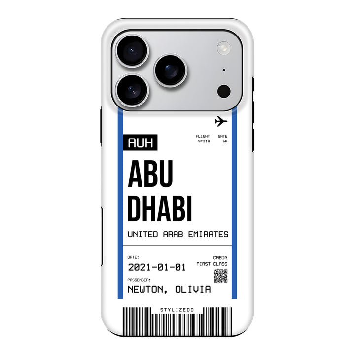 Apple iPhone 17 Pro / Tough MagSafe Custom Flight Boarding Pass Ticket Phone Case - Stylizedd.com