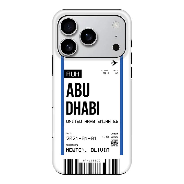 Apple iPhone 17 Pro / Tough MagSafe Custom Flight Boarding Pass Ticket Phone Case - Stylizedd.com